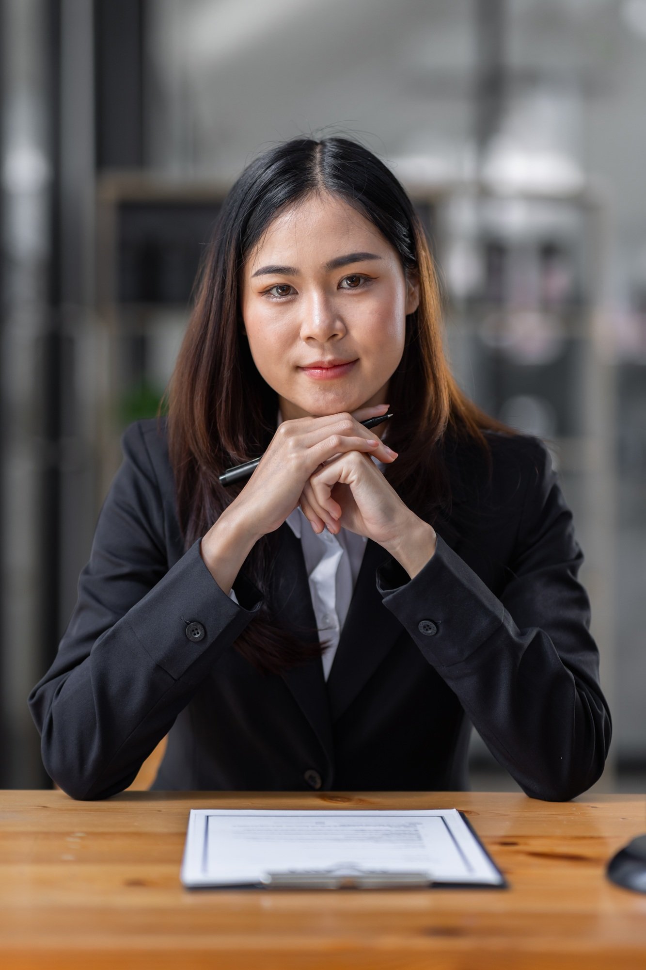 female business woman lawyers working at the law firms. Judge gavel with scales of justice. Legal